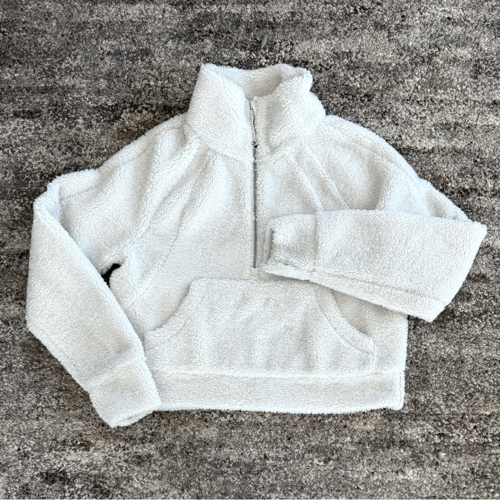 Lululemon 3/4 zip funnel neck fleece pullover